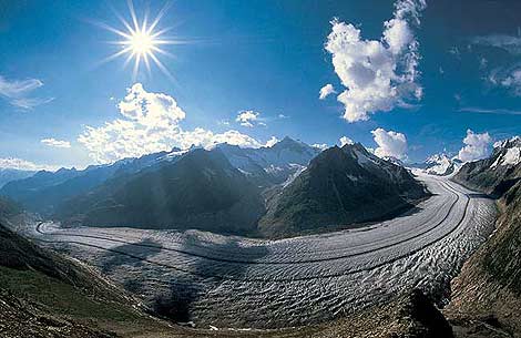 Glaciar Aletsch, en Suiza.| Efe