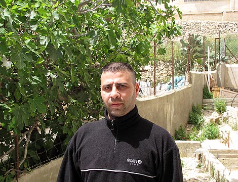 <em>Khader, el hermano del preso, en Belén (S.E)</em>