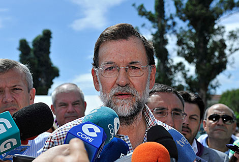 Rajoy, en O Carballiño. | Román Nóvoa