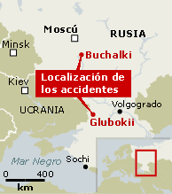 Imagen de la localizacin de los accidentes
