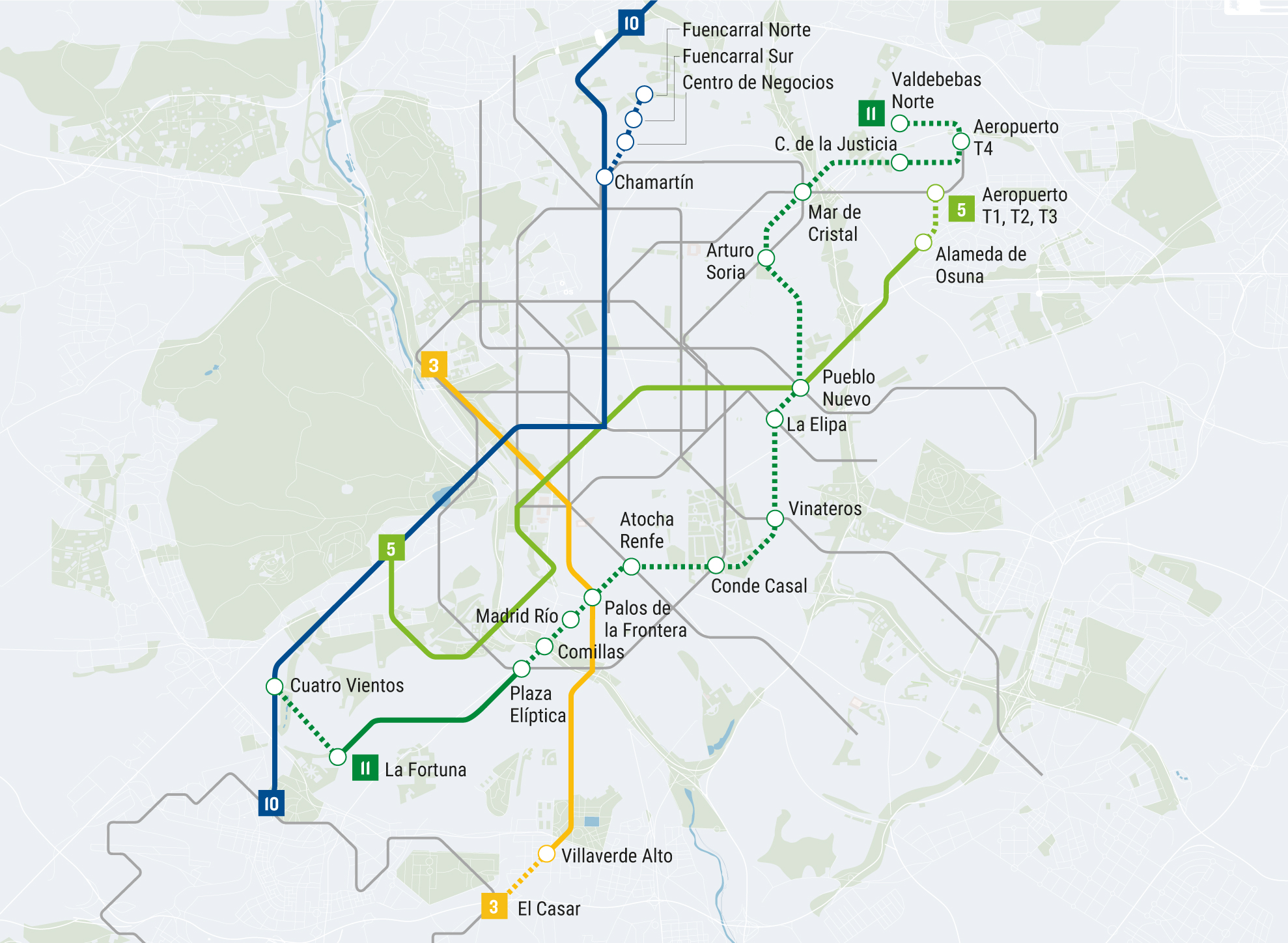 As Se Expandir El Plano Del Metro De Madrid 40 5 Kil metros De 