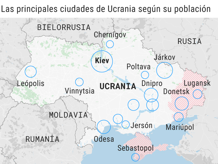 Mapas: Así avanza la invasión rusa de Ucrania | Internacional