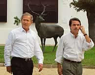 Bush En El Rancho De Aznar Bush En El Rancho De Aznar