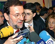 Mariano Rajoy, durante la presentacin en Madrid de la Vuelta al Mundo de Vela. (EFE)