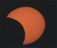 Imagen del eclipse. (AP)