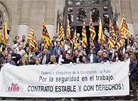 Manifestacin contra la sentencia de la Audiencia de Barcelona. (EFE)