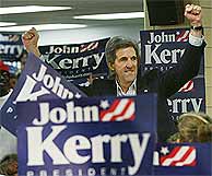 John Kerry, durante su ltimo mitin en Iowa. (AP)