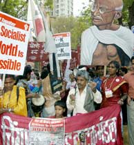 La marcha ha sacudido Bombay. (AFP)