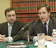 Pedro J. Ramrez, director de EL MUNDO, y Giorgio Valerio, consejero delegado (Begoa Rivas)