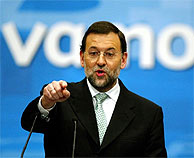 Rajoy, durante su mitin en Oviedo. (REUTERS)