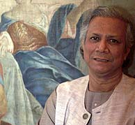 Muhammad Yunus, en una entrevista concedida a EL MUNDO. (ngel Casaa)