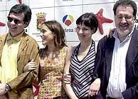 De izda. a dcha., Manuel Hidalgo, Irene Montal, Natalia Milln y Felipe Vega. (EFE)