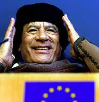 El líder libio, Muhamar Gadafi. (AFP)