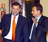 Mariano Rajoy y J. Luis Rodriguez Zapatero. (EFE)