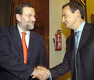 Rajoy y Zapatero. (J. Ayma)