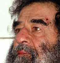Sadam Husein, tras su captura. (AFP)