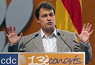 Artur Mas durante el Congreso de Convergncia. (EFE)