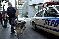 Los servicios de emergencia patrullan por el centro de Nueva York. (REUTERS)