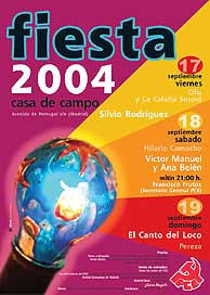 Cartel de la Fiesta del PCE 2004.