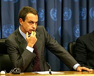 Jos Luis Rodrguez Zapatero, en la Asamblea General de la ONU. (AP)