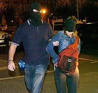 La mujer arrestada en Arrigorriaga. (Carlos Garca)