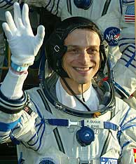 Pedro Duque, poco antes de partir hacia la ISS. (Foto: AP)