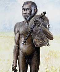 Recreación del 'Homo floresiensis'. (AP)