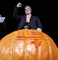 Kerry durante uno de los actos de campaa. (AFP)