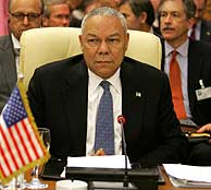 Colin Powell, en la reunin de Sharm El Sheij. (AFP)