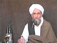 Ayman Al Zawahiri, en el vdeo emitido por Al Yazira. (AFP)