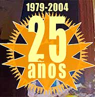 Cartel del 25 aniversario de la sala El Sol.