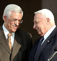 Mazen y Sharon, en una foto tomada en 2003. (Foto: AP)