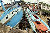 La flota pesquera de bajura en Sri Lanka ha sido la ms afectada. (Foto: AFP)
