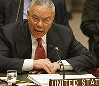 Powell muestra a la ONU pruebas de las armas en febrero de 2003. (Foto:EPA)