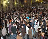 Imagen de la concentracin el sbado en Burgos. (Foto: EM)