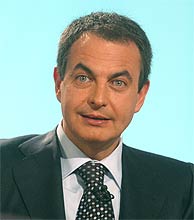 Jos Luis Rodrguez Zapatero, durante la entrevista en TVE. (Foto: Jaime Villanueva)