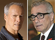 Clint Eastwood y Martn Scorsese, candidatos a mejor director. (Foto: AP)
