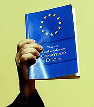 La Constitucin Europea, a examen en Espaa. (Foto: EFE)
