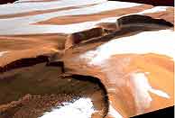 El casquete polar de Marte. (Foto: ESA) Vea la imagen ampliada.