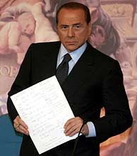 El primer ministro italiano, Silvio Berlusconi. (Foto: AP)