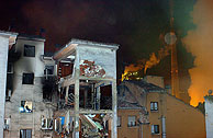 Vista del edificio en el que ha tenido lugar la explosin. (Foto: EFE)