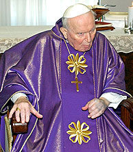 El Papa, en el hospital. (Foto: AP)