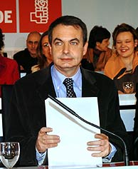 Zapatero, durante la reunión del Comité Federal. (Foto: EFE)