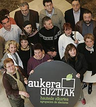 Presentación de la candidatura de Aukera Guztiak. (Foto: Mitxi)