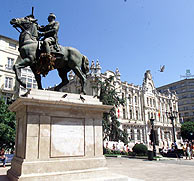 Vista de la plaza del Ayuntamiento de Santander. (Foto: El Diario Montas)