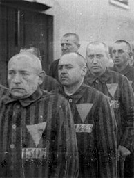 Prisioneros en el campo de concentración de Sachsenhausen, en 1938.