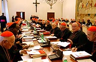 Reunin de los cardenales. (Foto: AP) VEA MS IMGENES. (Foto: AP)