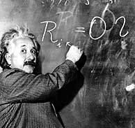 Albert Einstein, en la Universidad. (Foto: AP)