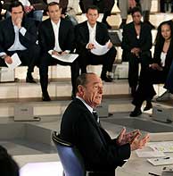 Chirac durante la entrevista en la TF1. (Foto: Reuters)