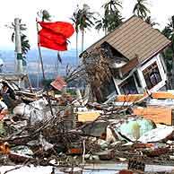 Casas derruidas por el tsunami en el sureste asitico. (Foto: Reuters)